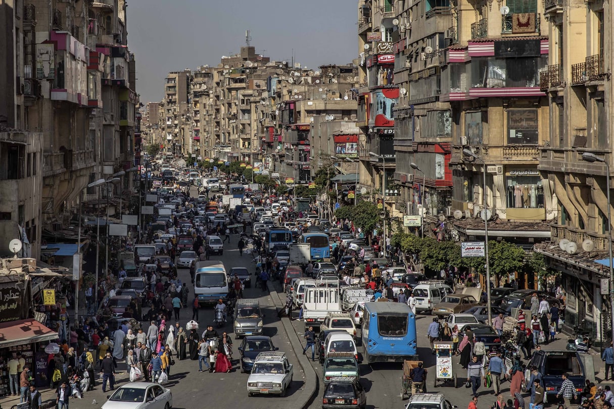 Une rue du Caire, le 14 avril 2020. &copy; Nariman El-Mofty/AP/SIPA