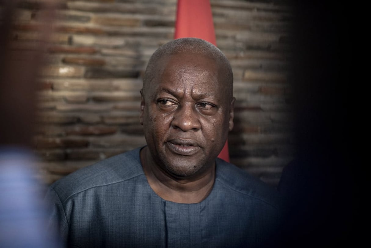 John Dramani Mahama, candidat à la présidentielle de décembre 2020 © Cristina Aldehuela / Bloomberg via Getty Images