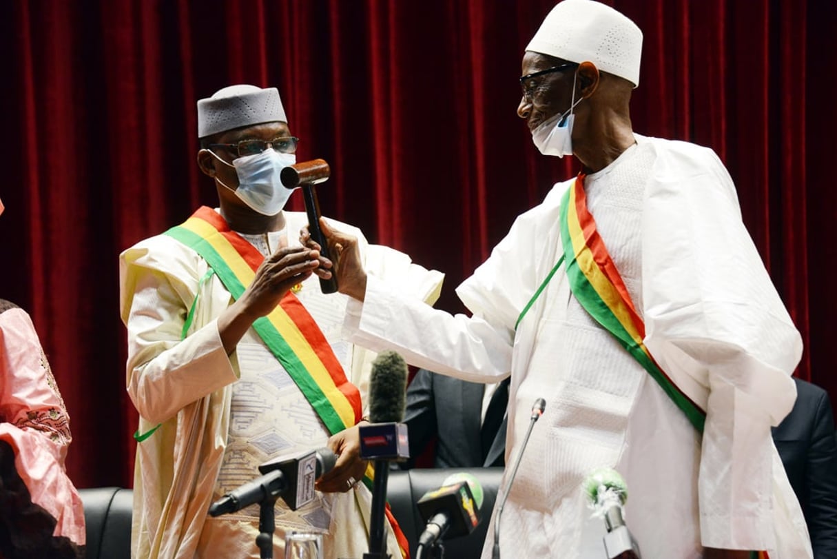 Moussa Timbiné, du RPM, a été élu président de l’Assemblée nationale malienne. Ici le 11 mai, à Bamako. © DAOU Bakary Emmanuel