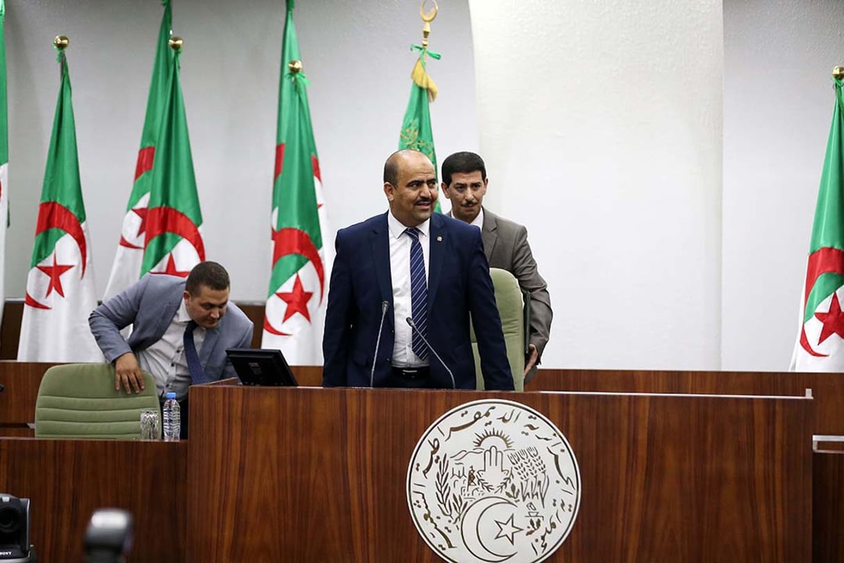 Slimane Chenine, président de l’Assemblée populaire nationale (APN) à Alger, le 10 juillet 2019. © Billel Bensalem/APP