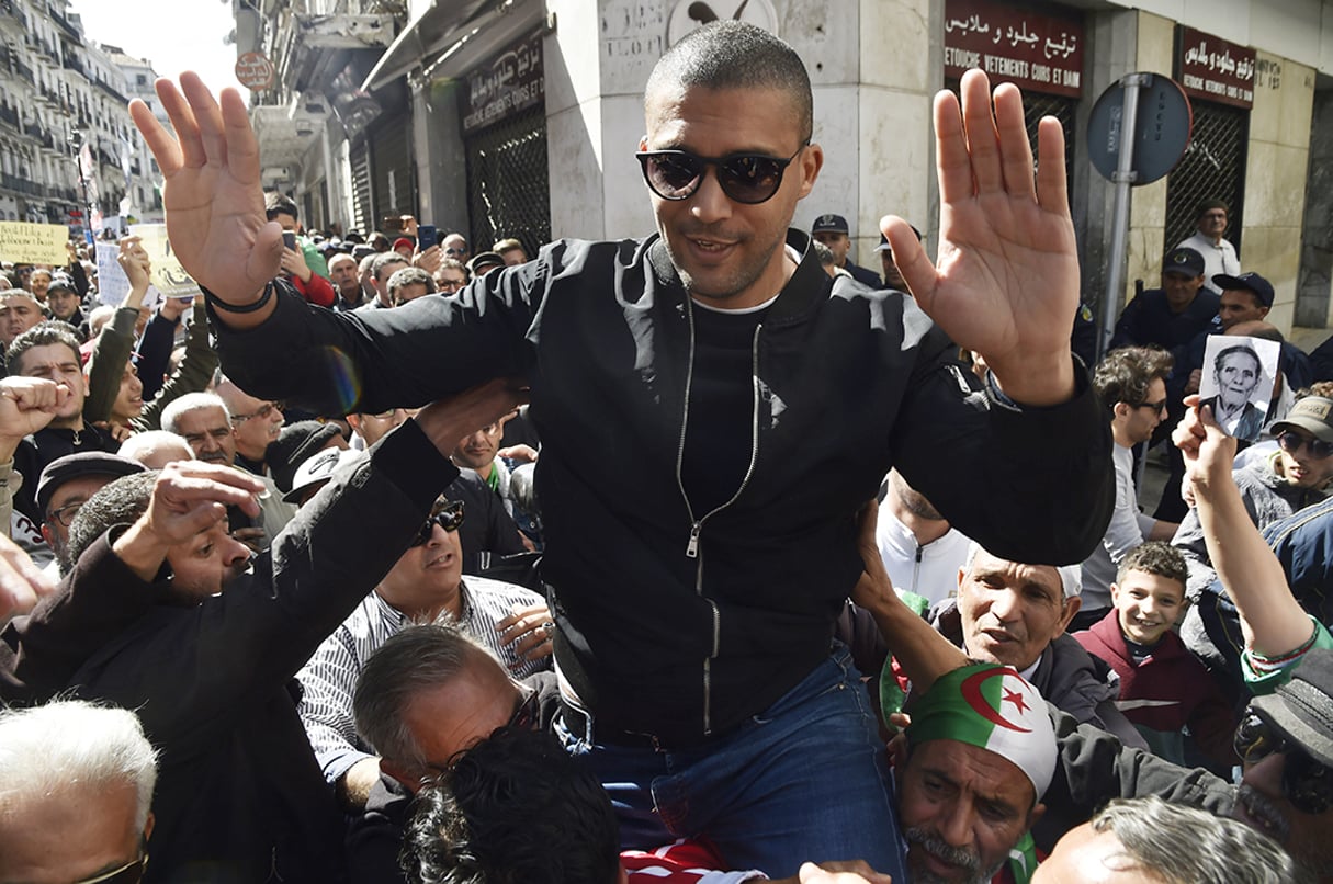 Le journaliste algérien Khaled Drareni, à Alger, le 6 mars 2020, la veille de son arrestation. © Ryad Kramdi/AFP