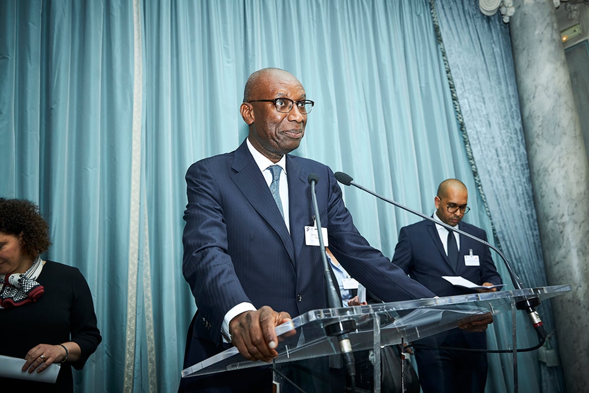 Momar NGUER, président du Comité Afrique de MEDEF International, le 27 janvier 2020. © Bruno Levy pour JA
