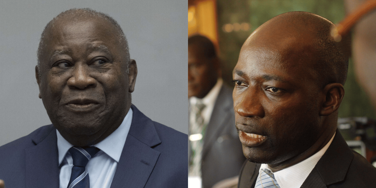 Laurent Gbagbo et Charles Blé Goudé. © AP/SIPA