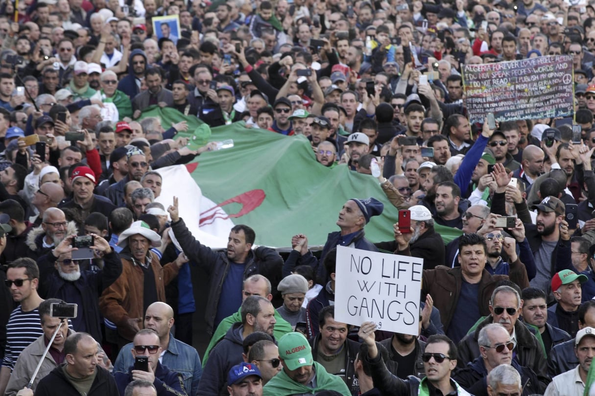 Manifestation à Alger, le 24 janvier 2020. © Fateh Guidoum/AP/SIPA