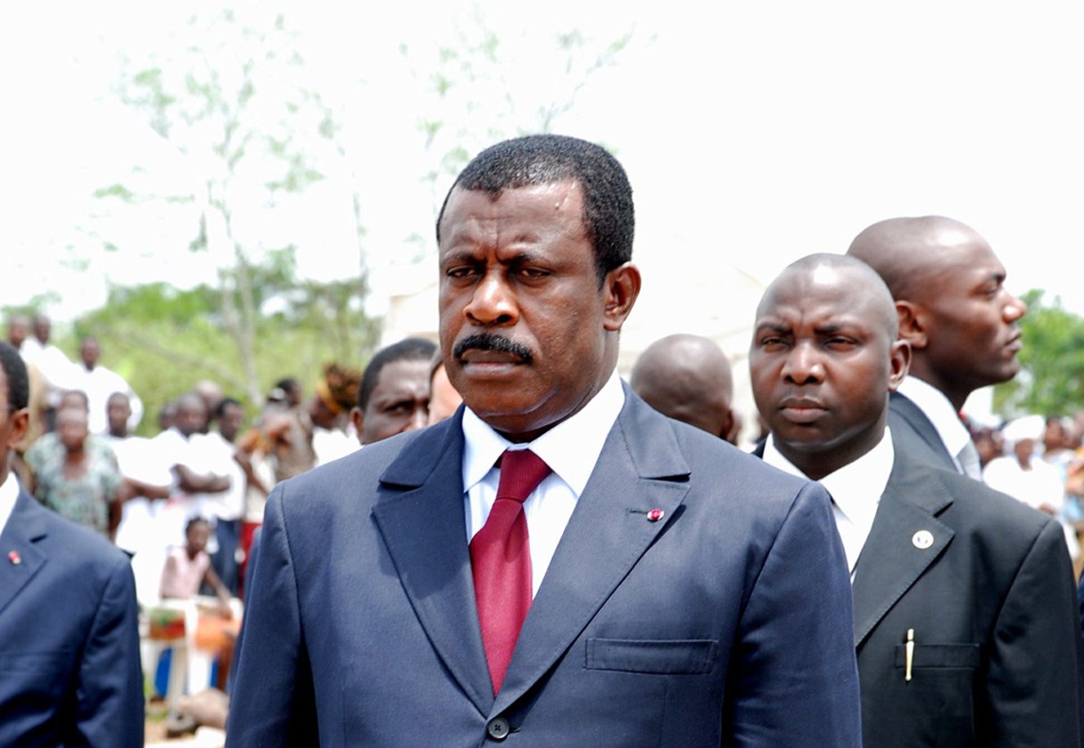 L’ancien Premier ministre camerounais Ephraïm Inoni, le 29 août 2012. © Jean Pierre Kepseu/Panapress/maxppp