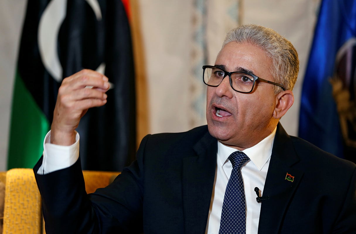 Le ministre libyen de l’intérieur, Fathi Bashagha, à Tunis, le 1er mars 2020. © Zoubeir Souissi/REUTERS