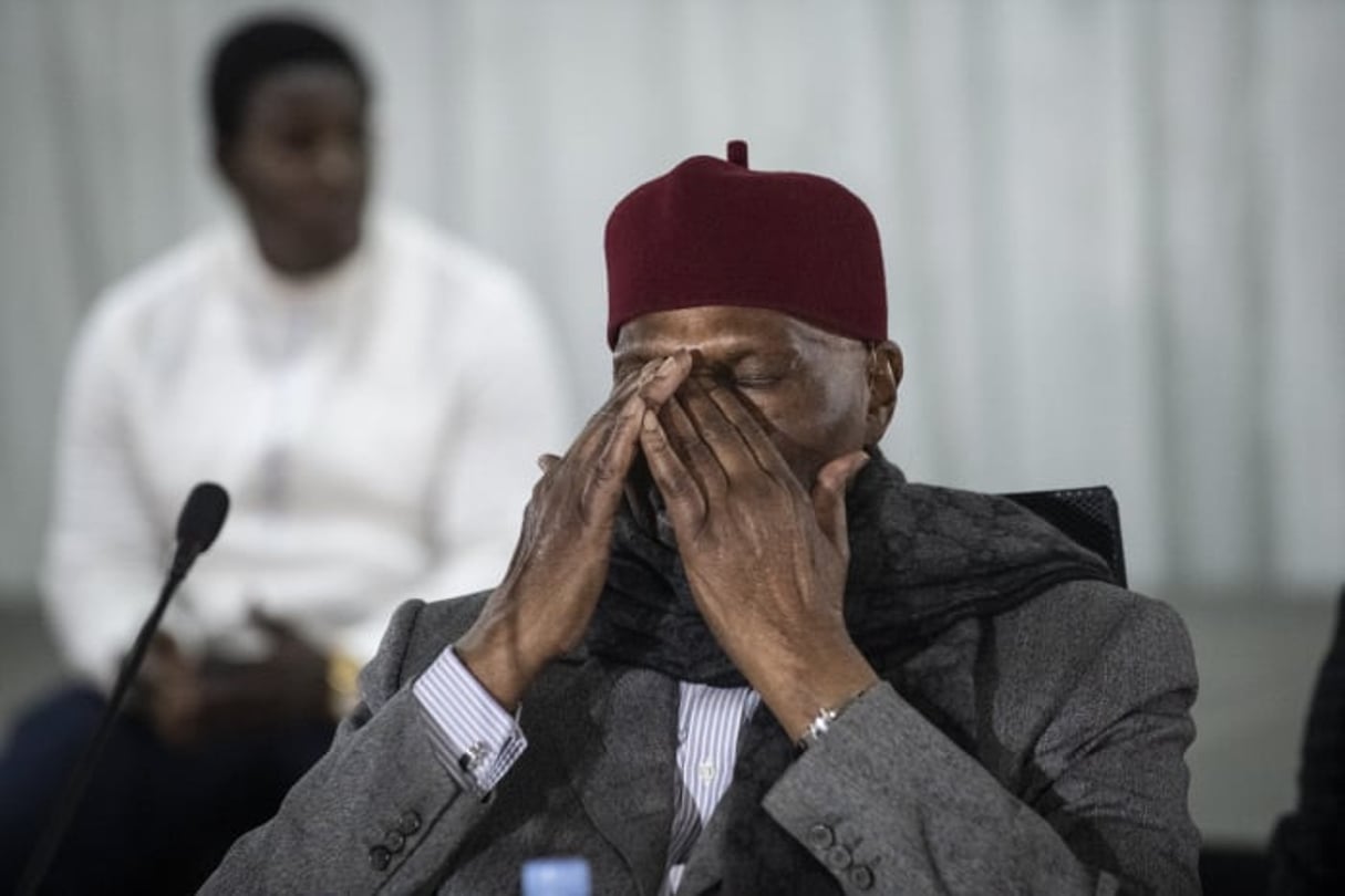 Abdoulaye Wade, lors d’un comité directeur du Parti démocratique sénégalais  (PDS) a l’hôtel Terrou-bi à Dakar, le 13 février 2019. L’ex-president du Senegal Abdoulaye Wade assiste au comite directeur du Parti democratique senegalais  (PDS) a l’hôtel Terrou-bi a Dakar. Le 13 fevrier 2019.
© Sylvain Cherkaoui pour JA