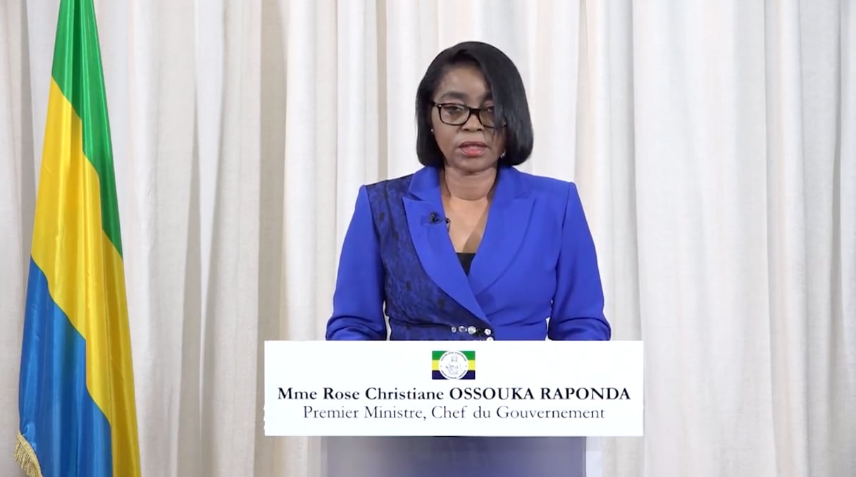 Rose Christiane Ossouka Raponda, la Première ministre gabonaise, le 17 juillet 2020. © DR / Présidence gabonaise