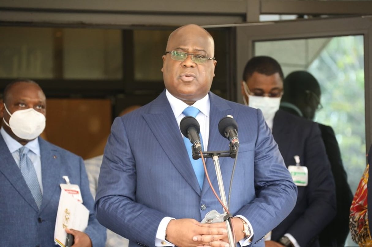 Félix Tshisekedi, lors d’une visite officielle à Brazzaville, le 16 juillet 2020. © DR / Présidence congolaise