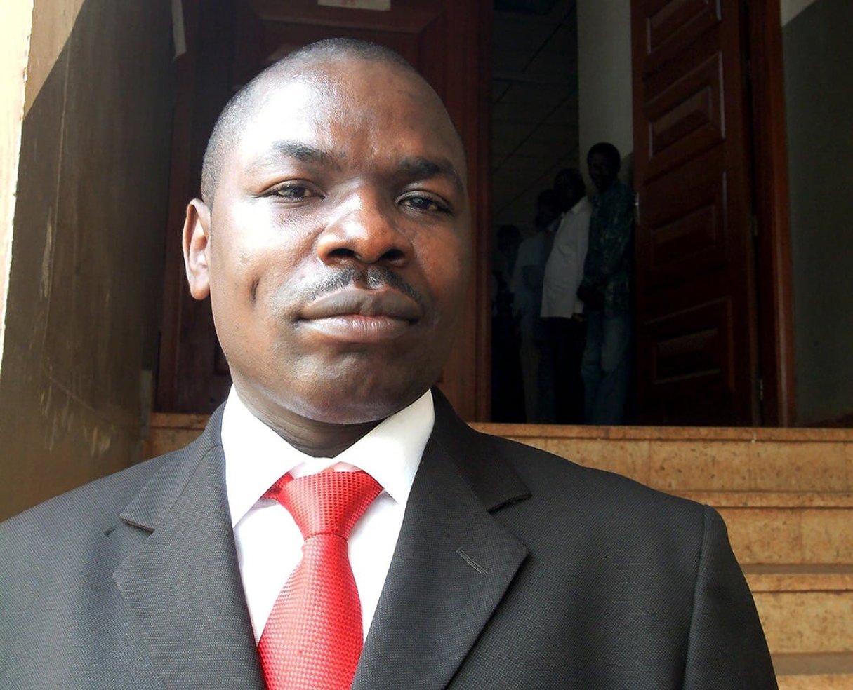 Le Camerounais Amougou Belinga, patron du groupe de presse l’Anecdote.. © Jean-Pierre Kepseu/PANAPRESS/MAXPPP