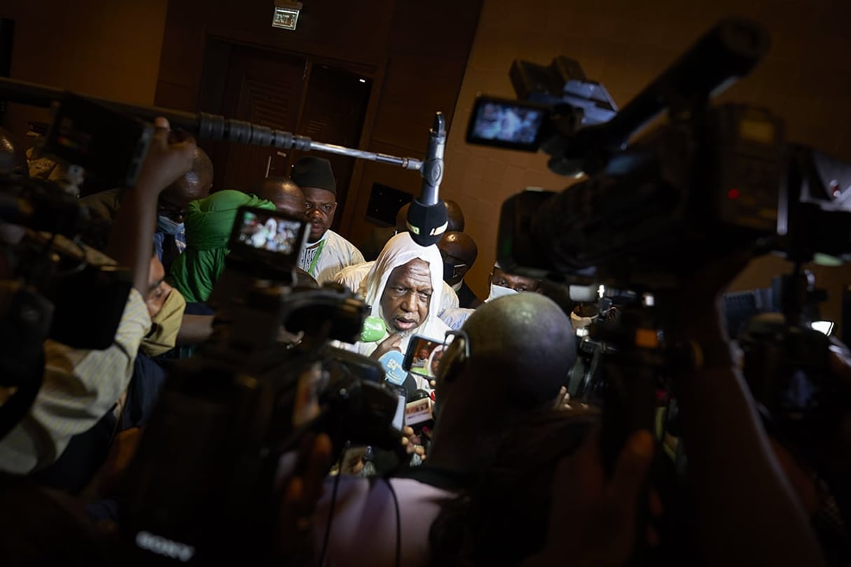 L’iman Mahmoud Dicko, le 23 juillet à Bamako. © MICHELE CATTANI / AFP