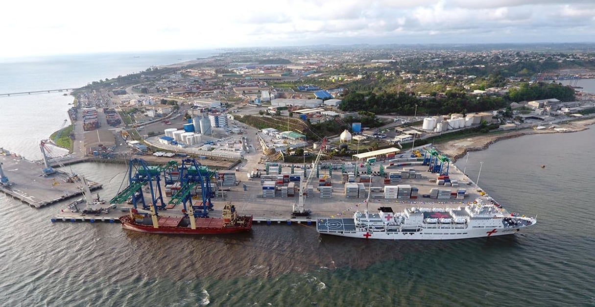 Le terminal à conteneurs d’Owendo, au Gabon, où s’étaient opposés Arise et Bolloré, en 2017, avant de trouver un accord. © GSEZ Ports & Logistics