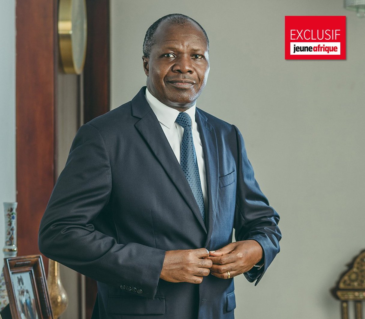 Albert Mabri Toikeusse est candidat à la présidentielle d’octobre en Côte d’Ivoire. © Issam Zejly / Truthbird pour JA