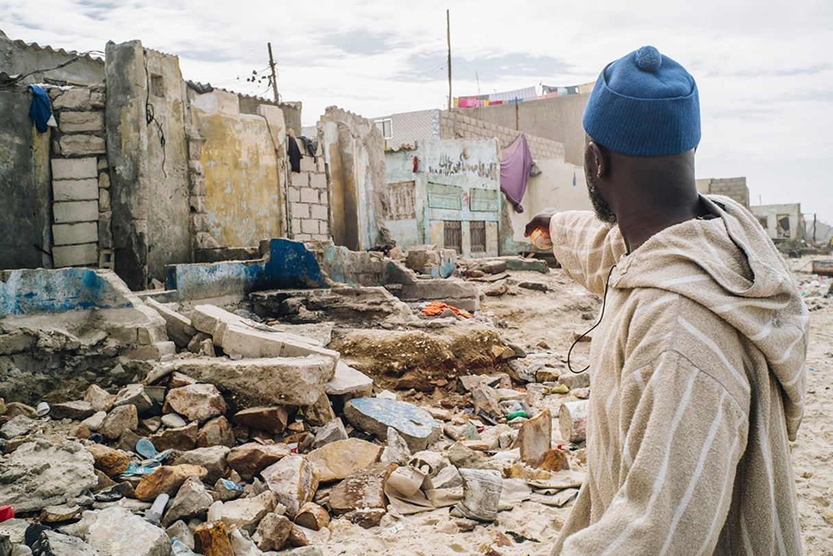 La ville de Saint Louis au SénéLa Langue de Barbarie (Saint-Louis, Sénégal), fait face à une érosion rapide. © Sebastien Leban