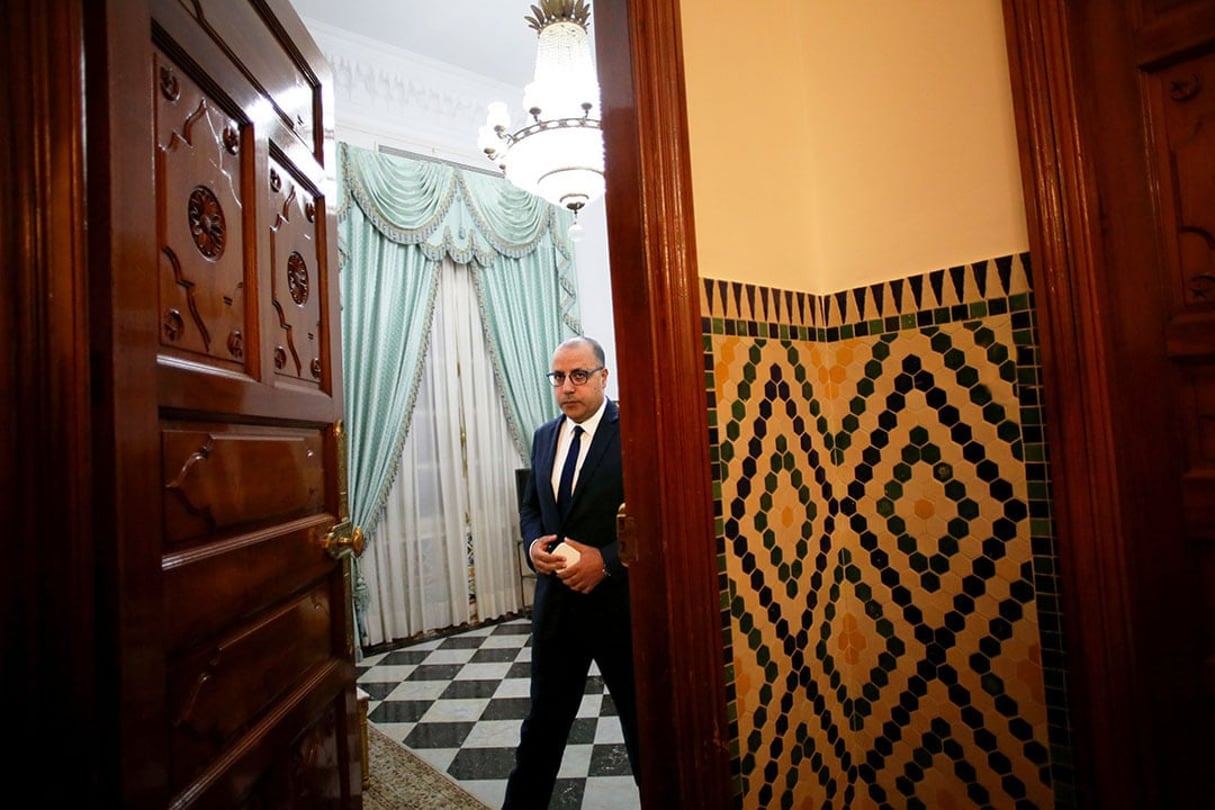 Hichem Mechichi, le chef du gouvernement tunisien. © hichem