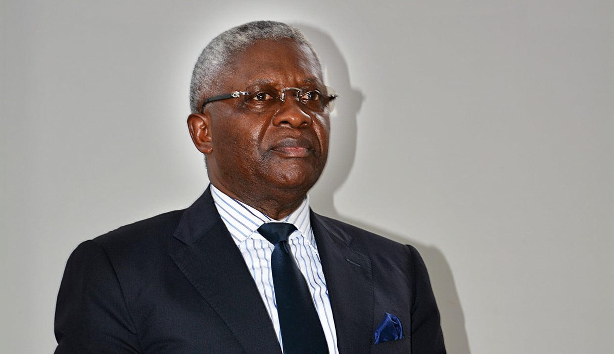 Pascal Tsaty Mabiala, secrétaire général de l’Union Panafricaine pour la démocratie sociale (UPADS) à Brazzaville en 2016. &copy; LAUDES MARTIAL MBON/AFP
