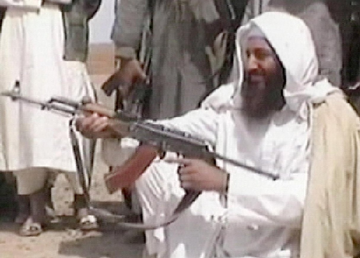 Oussama Ben Laden, en 2001, en Afghanistan. © AFP PHOTO/HO