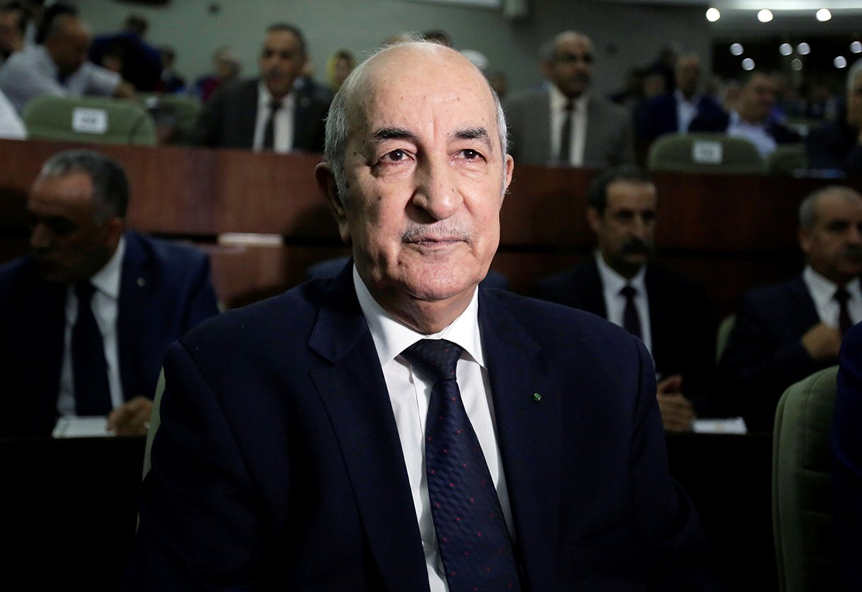 Abdelmadjid Tebboune en 2017, à Alger. © Ramzi Boudina/REUTERS
