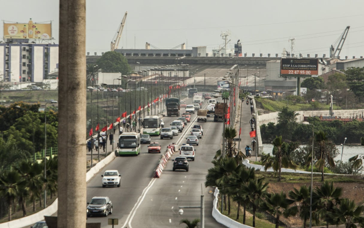 Pont Giscard d’Estaing à Abidjan, Côte d’Ivoire. © Jacques Torregano pour JA
