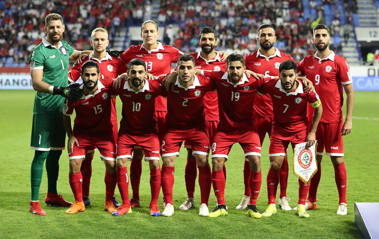 L’équipe nationale du Liban lors de l’AFC Asian Cup en 2019. © Suhaib Salem/REUTERS