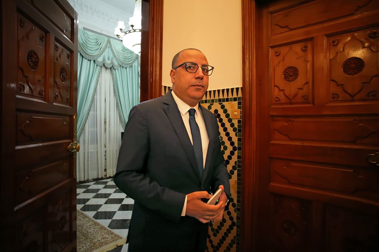 Le chef du gouvernement tunisien Hichem Mechichi. © Hichem