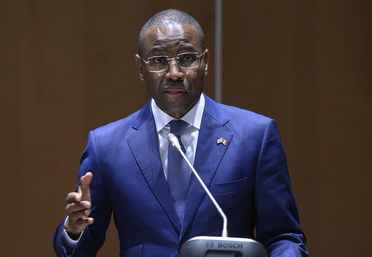 Le ministre sénégais de l’Économie, Amadou Hott, à Dakar, le 16 février 2020. © Andrew Caballero-Reynolds/AP/SIPA