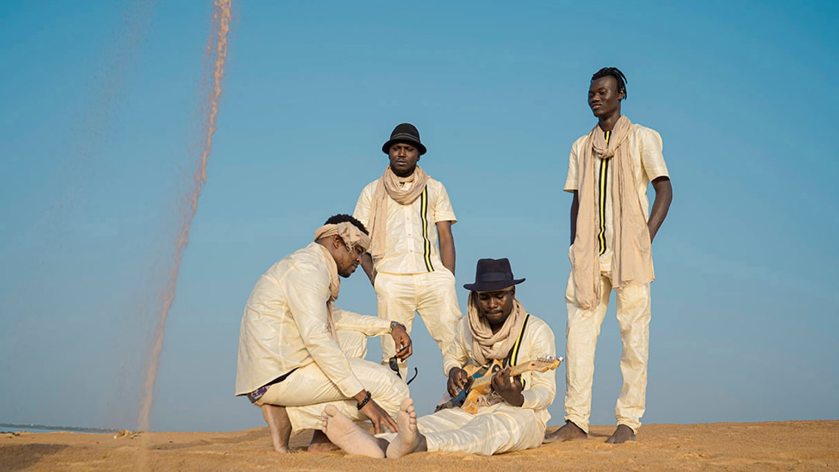 Le quatuor malien Songhoy Blues © Kiss Diouara