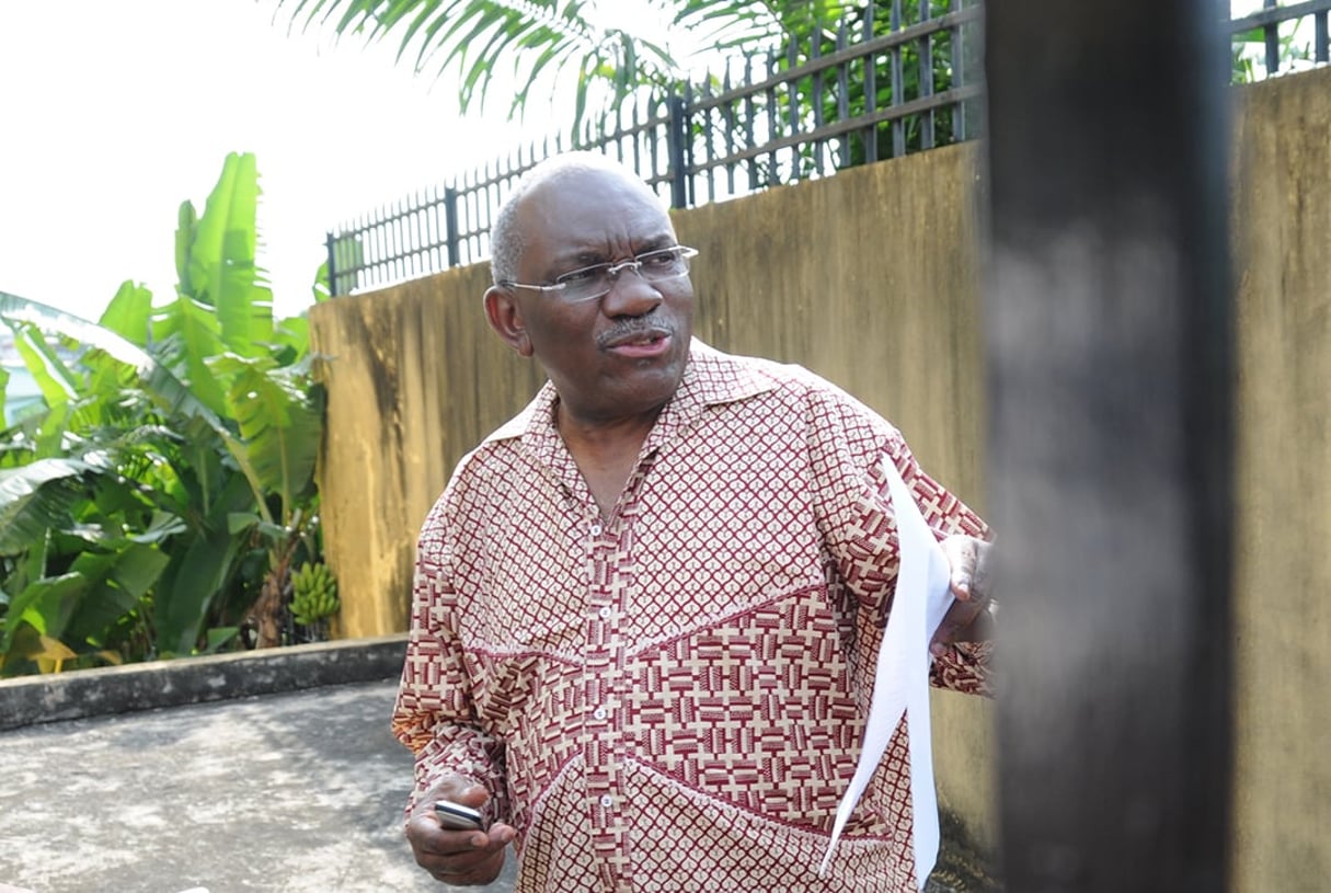 Zacharie Myboto est l’actuel président du parti d’opposition l’Union nationale. © WILS YANICK MANIENGUI/AFP