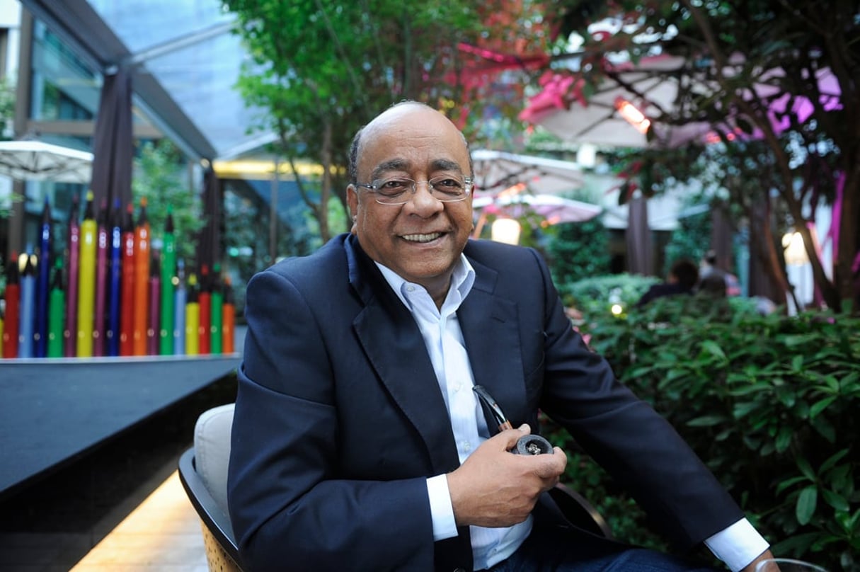 Mo Ibrahim, à Paris, en 2014. © Vincent Fournier/JA