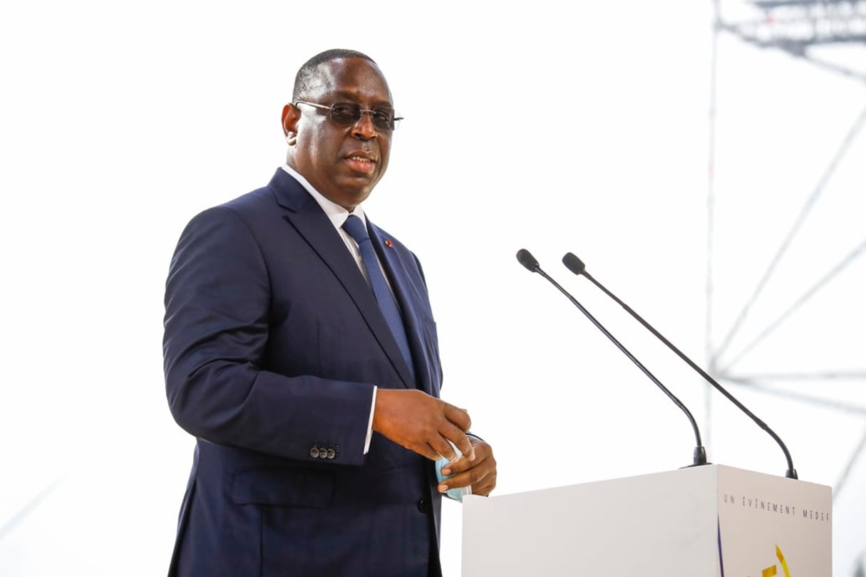 Le président sénégalais Macky Sall. © Thierry STEFANOPOULOS/REA