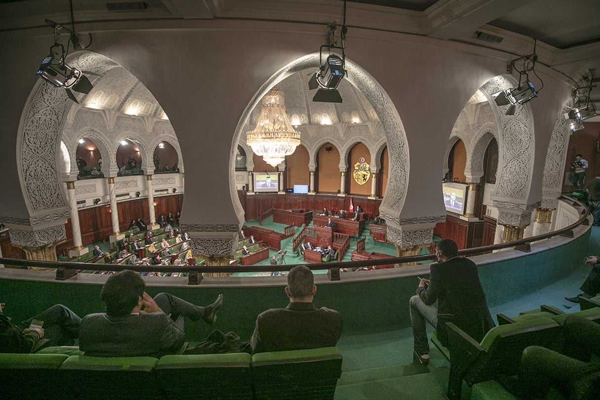 L’Assemblée tunisienne, le 28 novembre 2020. © Yassine Gaidi/AFP