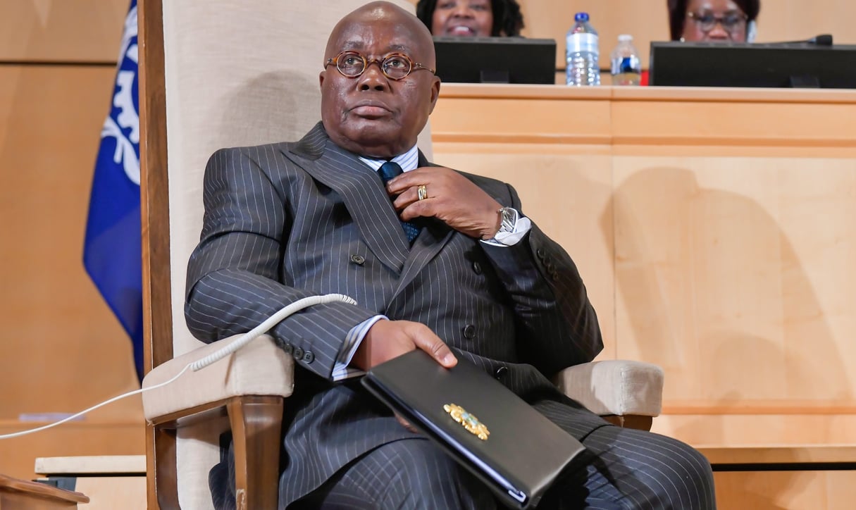 Nana Akufo-Addo, président du Ghana, à la 108e session (centenaire) de la Conférence internationale du travail. Genève, le 10 juin 2019. © Crozet/Pouteau/OIT/Licence CC