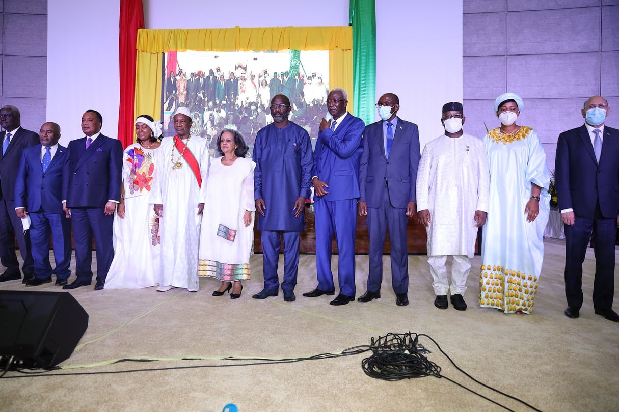 Lors de la cérémonie de prestation de serment d’Alpha Condé, le 15 décembre 2020. © DR / Présidence guinéenne