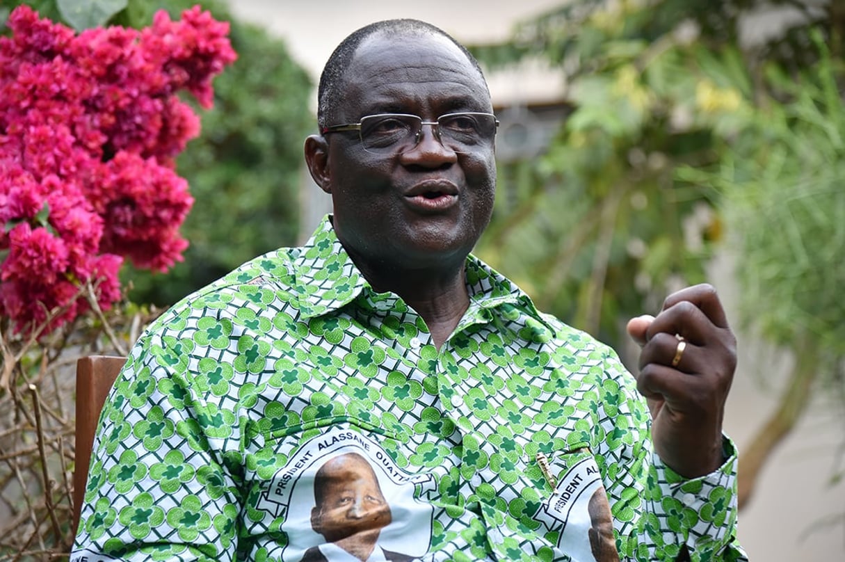 Maurice Kakou Guikahué, secrétaire exécutif en chef du Parti démocratique de Côte d’Ivoire (PDCI), en 2015. © ISSOUF SANOGO/AFP