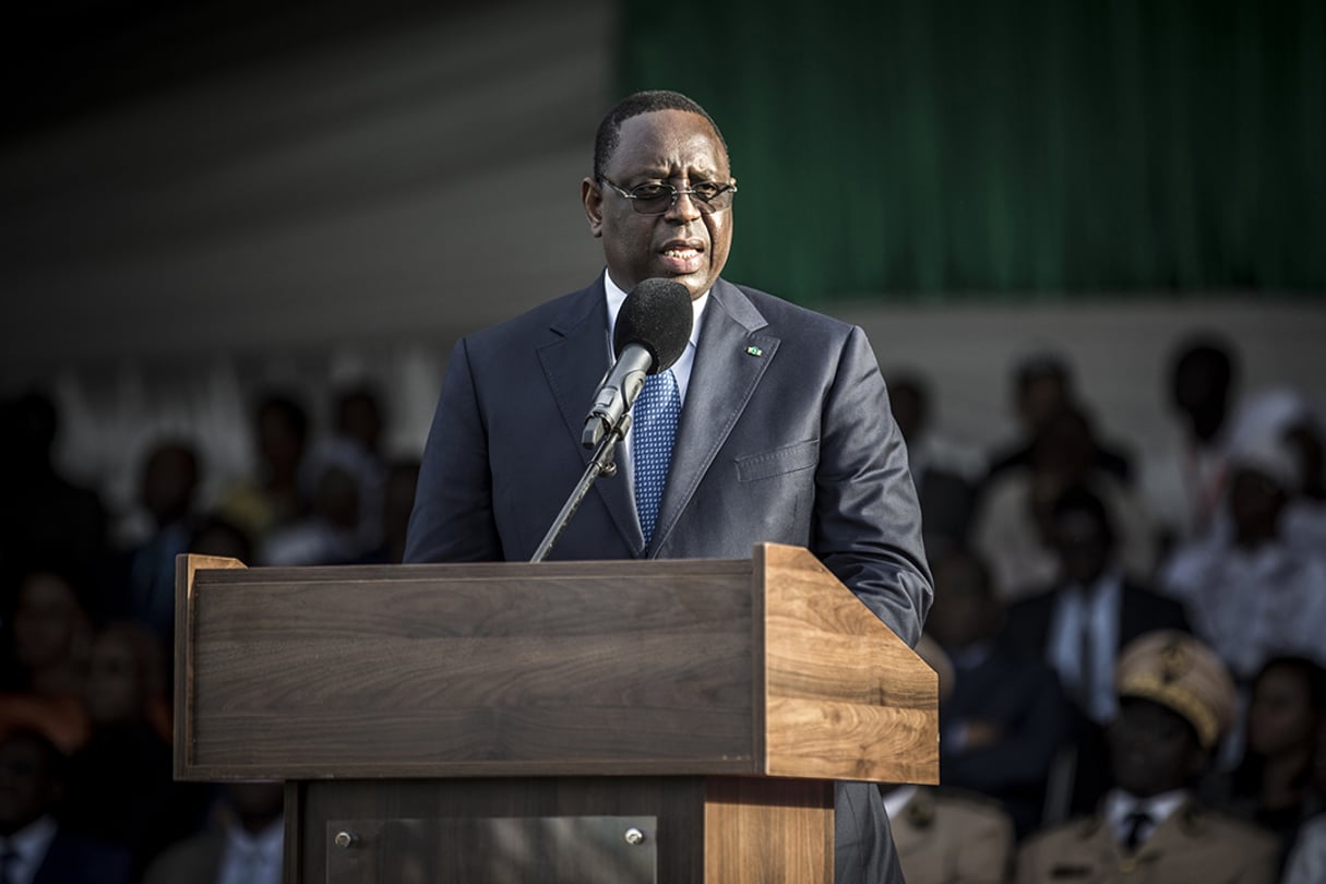 Le président sénégalais Macky Sall le 20 février 2020. © JOHN WESSELS / AFP