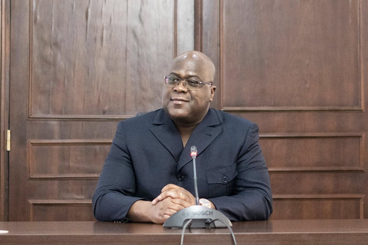 Le président congolais Félix Tshisekedi, le 5 septembre 2019 à Kinshasa. © Kay Nietfeld/ZUMA Press/REA