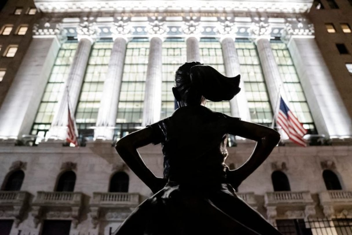 Vue de la façade du New York Stock Exchange, la Bourse de New-York. © Billie-Grace Ward/ licence CC