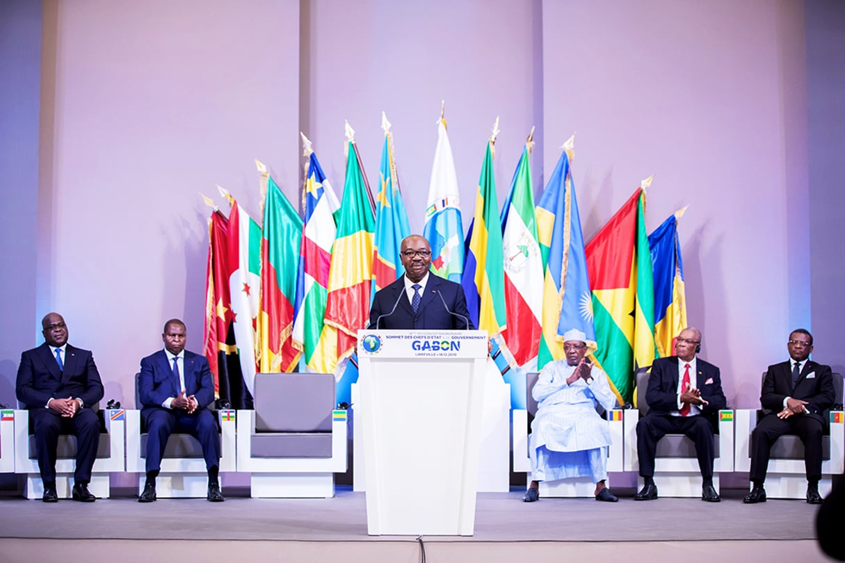 Le président Ali Bongo Ondimba lors du sommet extraordinaire de la Ceeac, le 18 décembre 2019. © Présidence du Gabon