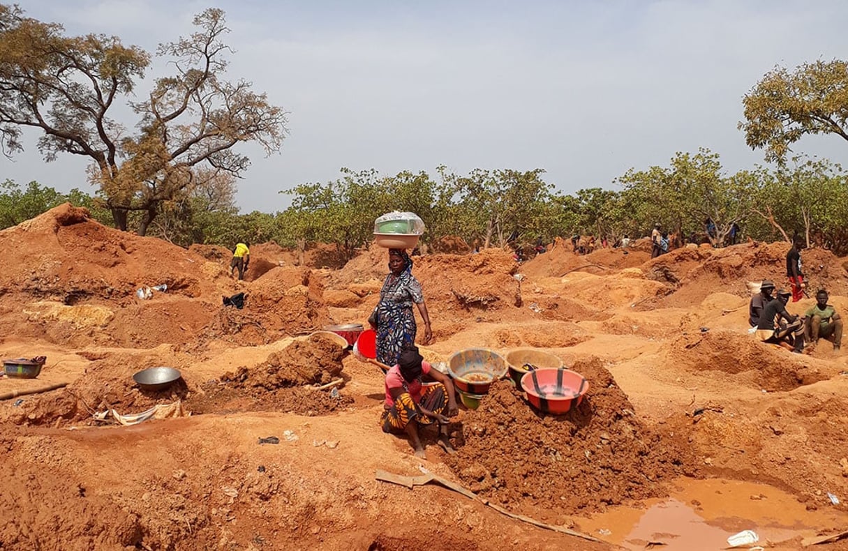 Site d’orpaillage de Papara, au nord-est de Tengrela. Dans la région, les mines représentent une importante manne financière. Photo d’illustration. © Vincent Duhem