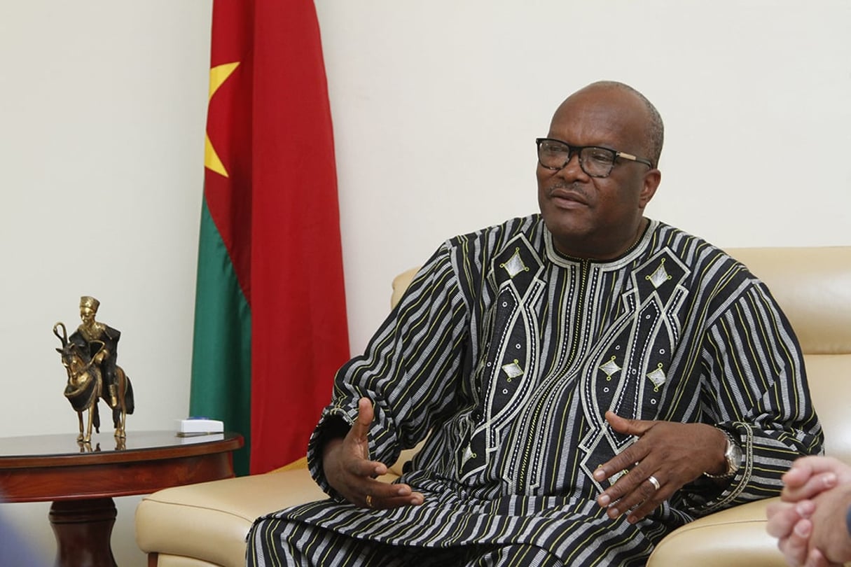 Roch Marc Christian Kaboré, en juin 2016 au palais présidentiel, à Ougadougou. © DR / Présidence du Faso