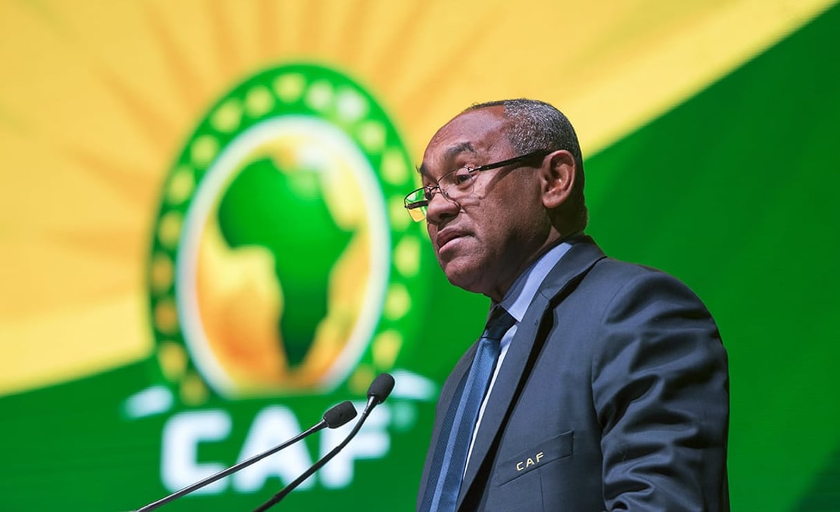 Ahmad Ahmad lors de l’assemblée générale de la CAF, en février 2018, à Casablanca © FADEL SENNA/AFP