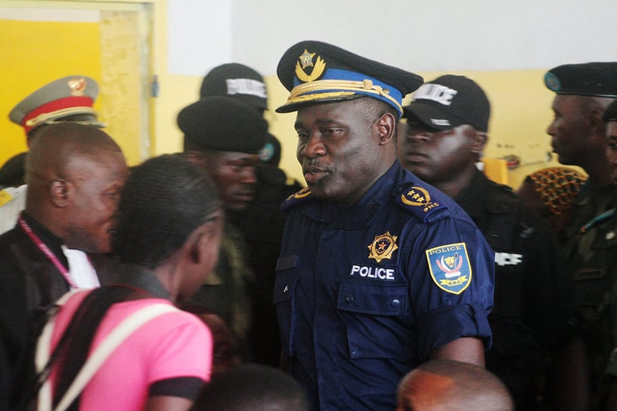 John Numbi au tribunal, à Kinshasa, en janvier 2011. © JUNIOR KANNAH/AFP
