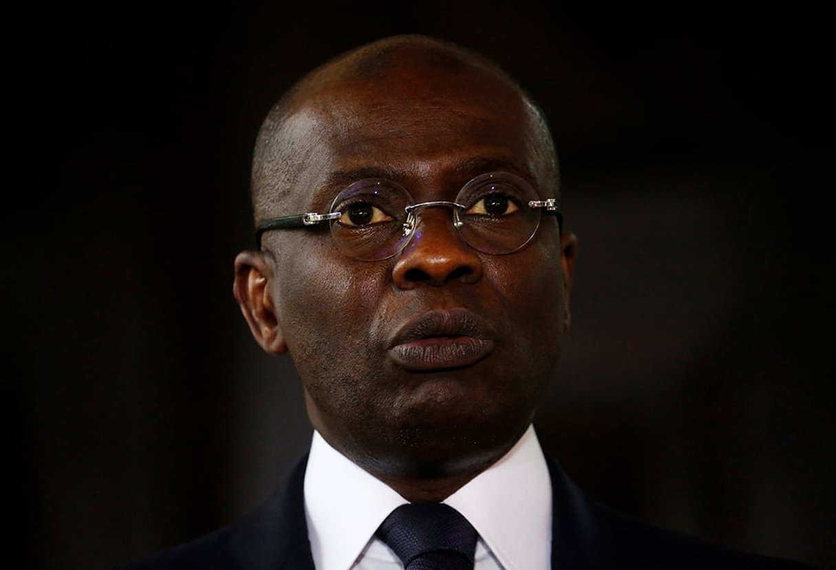 Le procureur général ivoirien Adou Richard à Abidjan, le 6 novembre 2020. Public Prosecutor Adou Richard speaks during a news conference in Abidjan, Ivory Coast November 6, 2020. 
© Luc Gnago/REUTERS