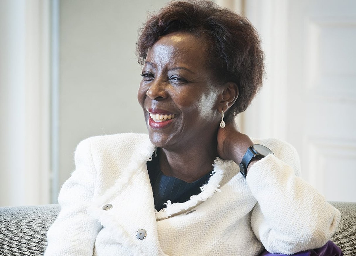Louise Mushikiwabo, secrétaire générale de l’Organisation internationale de la Francophonie, en mars 2020 à Paris. © Vincent Fournier/JA