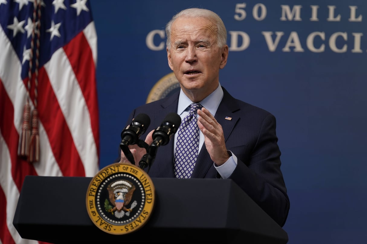 Joe Biden à Washington, le 25 février 2021 © AP Photo/Evan Vucci