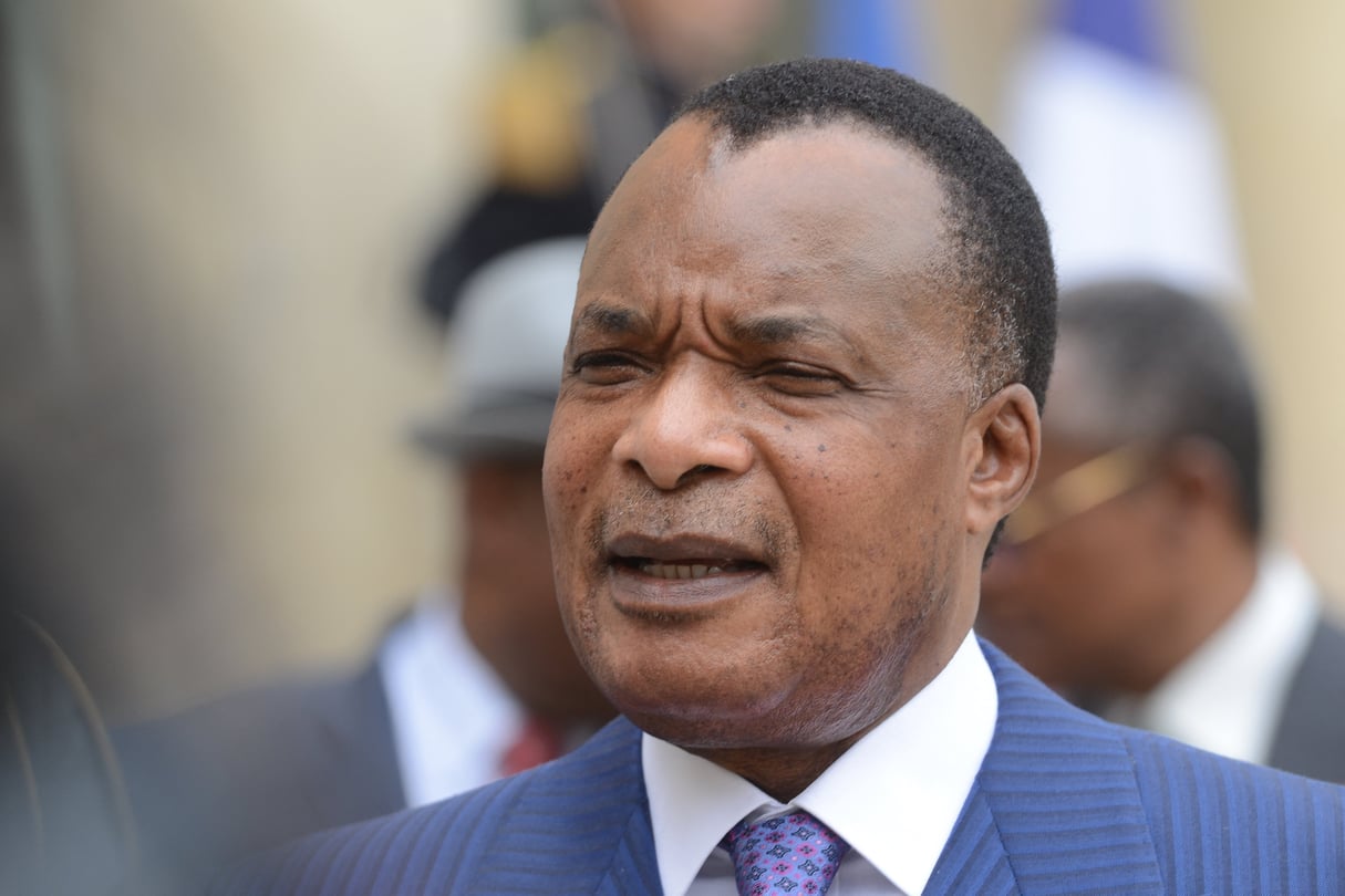Le Congo-Brazzaville est actuellement le pays le plus endetté de la Cemac.Denis Sassou Nguesso, ici en 2015. © Ammar Abd Rabbo/ABACAPRESS.COM
