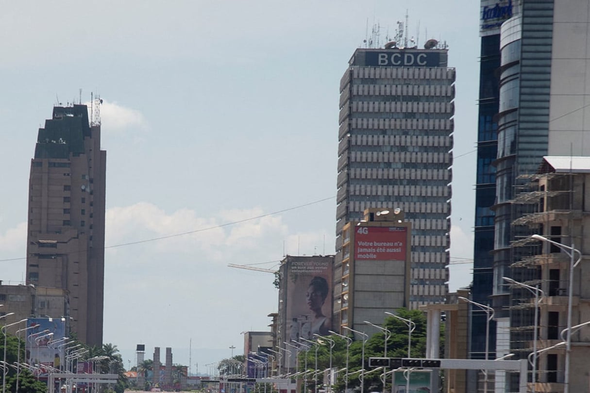 Gombe, le quartier d’affaires de Kinshasa. © Bienvenu-Marie Bakumanya / AFP