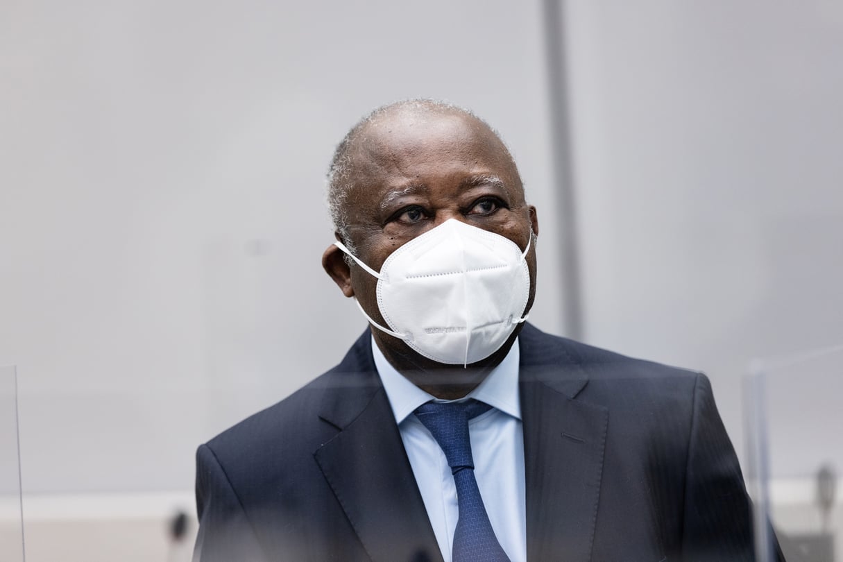 Laurent Gbagbo, à la CPI le 31 mars 2021. © ICC-CPI/REUTERS