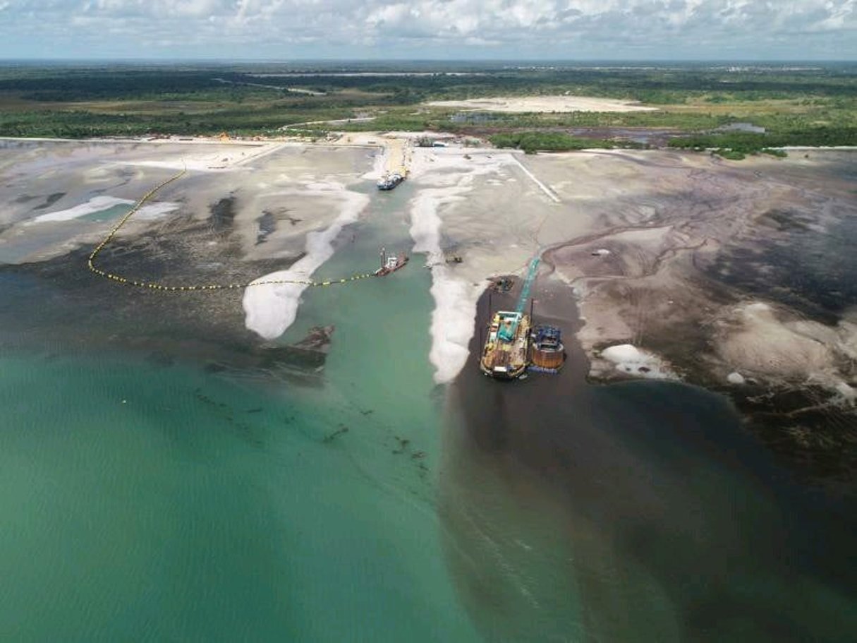 Site de construction du projet gazier au Mozambique. © Saipem