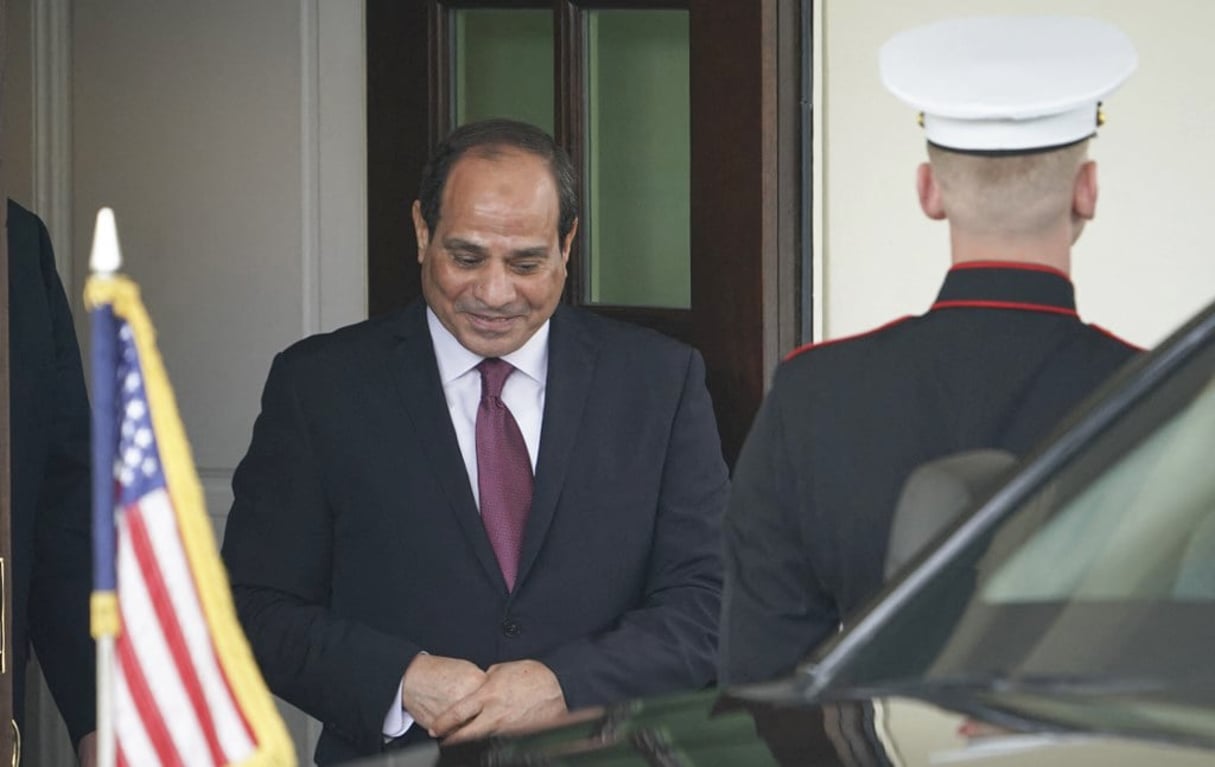 Abdel Fattah al-Sissi, le président égyptien, à Washington, le 9 avril 2019. © Mandel Ngan/AFP